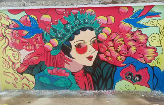 隆林墙体彩绘-网红墙