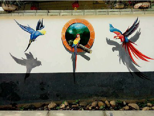 隆林视觉错位-3D墙绘设计