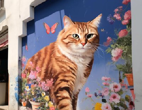 隆林自己绘制有个性的手绘墙