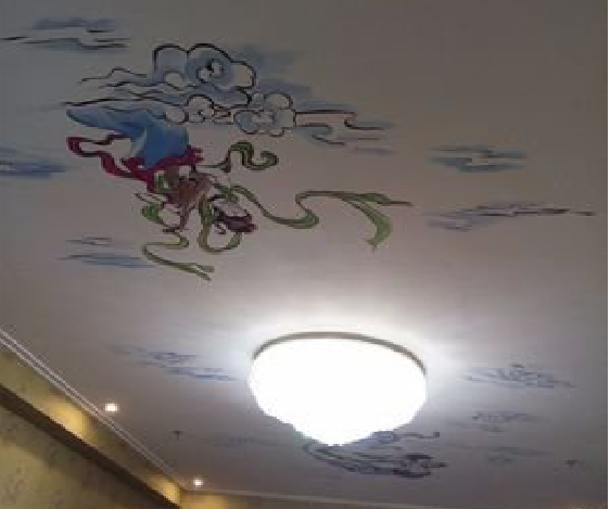 隆林如何快速绘制天花板上的手绘墙？