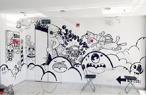 隆林手绘墙并非传统涂鸦。